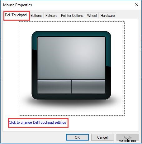 การตั้งค่าทัชแพดแล็ปท็อปของ Dell บน Windows 10 