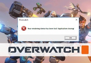 แก้ไข:อุปกรณ์แสดงผล Overwatch สูญหายใน Windows 10, 8, 7 