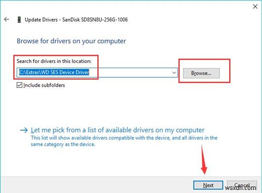 วิธีดาวน์โหลด WD SES Devices USB Device Driver สำหรับ Windows 10, 8, 7 