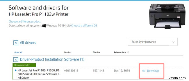 3 วิธีในการดาวน์โหลดไดรเวอร์ HP LaserJet P1102W บน Windows 10, 8, 7 