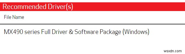 ดาวน์โหลดไดรเวอร์ Canon MX490 สำหรับ Windows 10/8/7/XP/Vista 