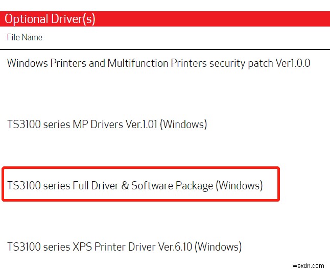 ดาวน์โหลดไดรเวอร์ Canon PIXMA TS3122 สำหรับ Windows 10/8/7/XP/Vista 