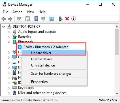ดาวน์โหลดและอัปเดตไดรเวอร์ Realtek Bluetooth บน Windows 10, 8, 7 