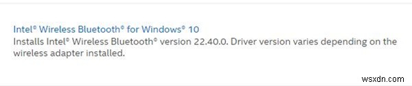 ดาวน์โหลดและอัปเดตไดรเวอร์ Intel Bluetooth บน Windows 10, 8, 7 