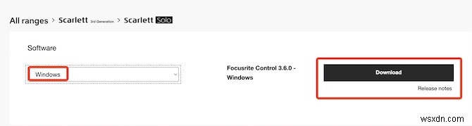 ดาวน์โหลดไดรเวอร์ Focusrite Scarlett Solo บน Windows 11, 10, 8, 7 และ Mac 