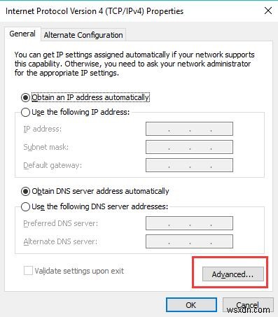 แก้ไข:WIFI ไม่มีอินเทอร์เน็ต, Windows 10 ที่ปลอดภัย 