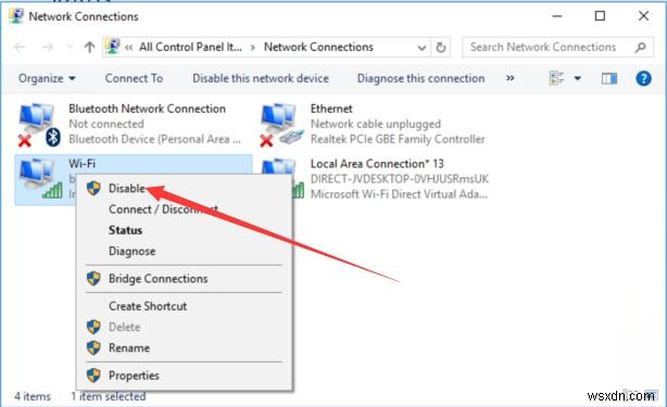 แก้ไข:Microsoft Hosted Network Virtual Adapter หายไปหรือไม่สามารถเริ่มต้นได้ 