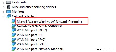 ดาวน์โหลด Marvell Avaster Wireless-AC Network Controller Driver สำหรับ Surface 