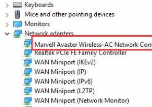 ดาวน์โหลด Marvell Avaster Wireless-AC Network Controller Driver สำหรับ Surface 