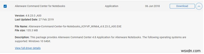 แก้ไข:Alienware Command Center ไม่ทำงานบน Windows 10 
