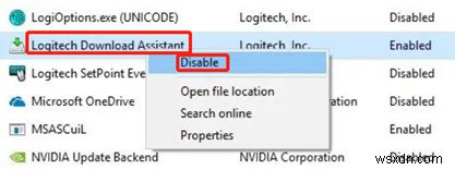 วิธีปิดการใช้งาน Logitech Download Assistant จากการเริ่มต้น 