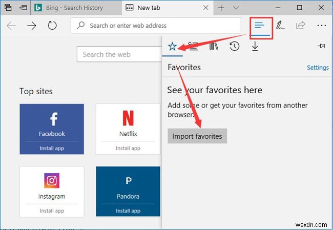 6 การตั้งค่าสำหรับรายการโปรดและบุ๊กมาร์กบน Microsoft Edge 