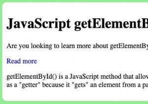วิธีใช้ getElementById Getter ของ JavaScript 
