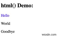 วิธีใช้ jQuery html() Method 