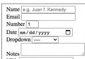 ประเภทอินพุต CSS 