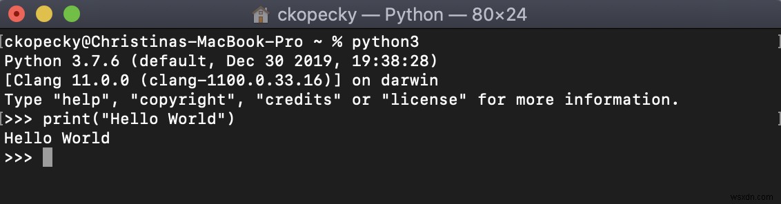 Python Hello World:คู่มือการใช้งาน 