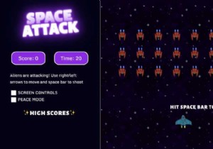 [ทบทวน] Space Invaders รหัสใน Vanilla JavaScript (โดย Andrea Maille) 