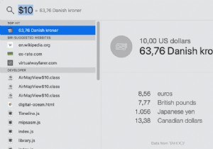วิธีใช้การค้นหา Spotlight ของ Mac สำหรับการแปลงสกุลเงินด่วน 