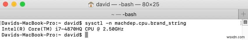 วิธีรับข้อมูลจำเพาะ Mac CPU ของคุณผ่าน Terminal 