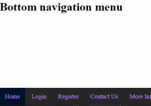 จะสร้างเมนูนำทางด้านล่างที่ตอบสนองด้วย CSS และ JavaScript ได้อย่างไร? 