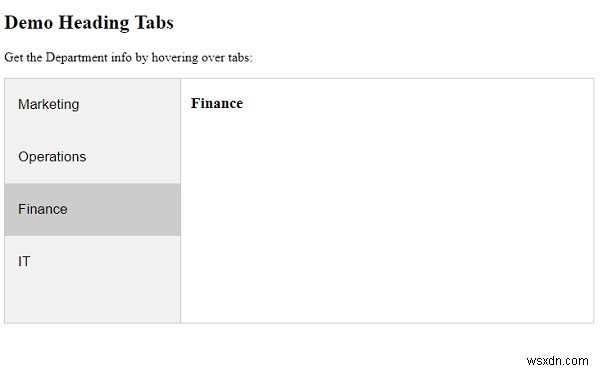 จะเปลี่ยนแท็บบนโฮเวอร์ด้วย CSS และ JavaScript ได้อย่างไร 