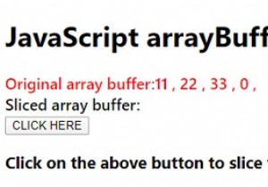 JavaScript arrayBuffer.slice() method 