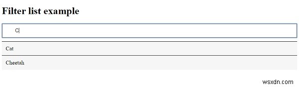 จะสร้างรายการตัวกรองด้วย JavaScript ได้อย่างไร? 