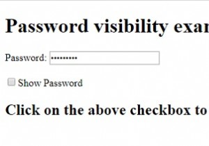 จะสลับระหว่างการเปิดเผยรหัสผ่านด้วย JavaScript ได้อย่างไร 