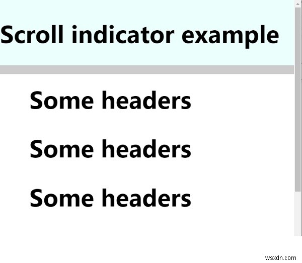 จะสร้างตัวบ่งชี้การเลื่อนด้วย CSS และ JavaScript ได้อย่างไร 