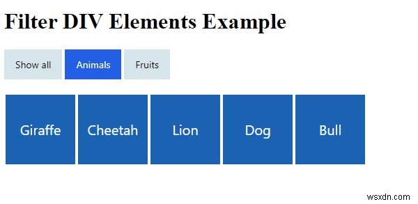 จะกรององค์ประกอบ DIV ตามชื่อคลาสด้วย CSS และ JavaScript ได้อย่างไร 