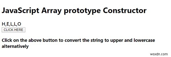 ตัวสร้างต้นแบบอาร์เรย์ JavaScript 