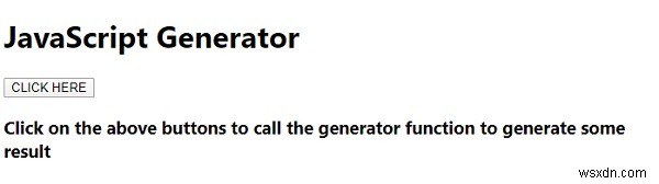 JavaScript Generator 