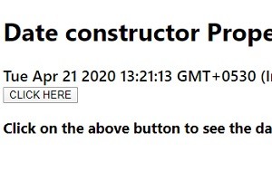 ตัวสร้างวันที่ JavaScript คุณสมบัติ 