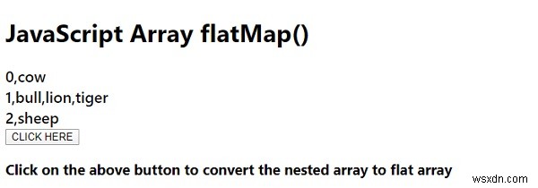 array.flatMap() ใน JavaScript 
