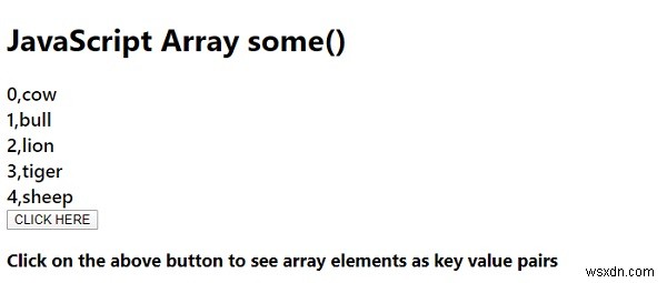 array.entries() วิธีการใน JavaScript 