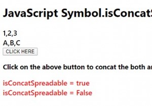 JavaScript Symbol.isConcatสัญลักษณ์กระจาย 