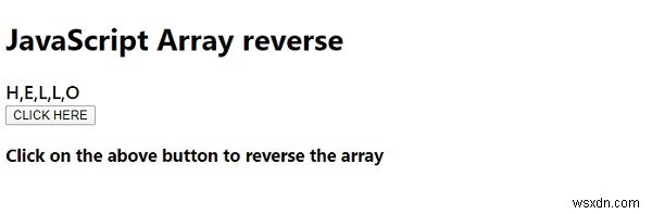 Array reverse() ใน JavaScript 