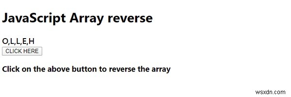 Array reverse() ใน JavaScript 