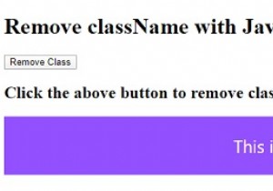จะลบชื่อคลาสออกจากองค์ประกอบด้วย JavaScript ได้อย่างไร 