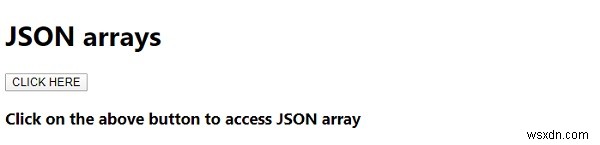 JavaScript JSON Arrays 