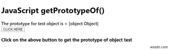 JavaScript getPrototypeOf พร้อมตัวอย่าง 