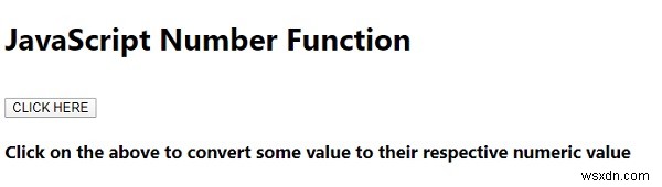 ฟังก์ชันหมายเลข JavaScript 