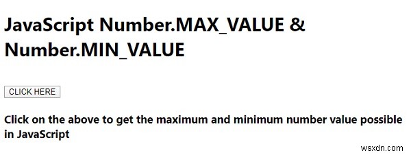 JavaScript Number.MAX_VALUE &Number.MIN_VALUE พร้อมตัวอย่าง 