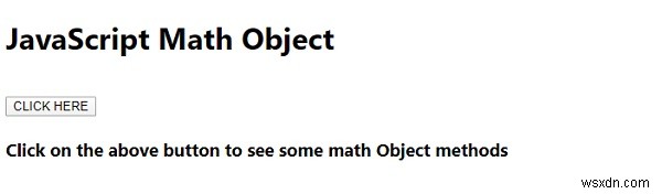 ตัวอย่าง JavaScript Math Object 