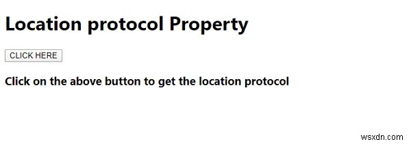 JavaScript Location protocol คุณสมบัติ 