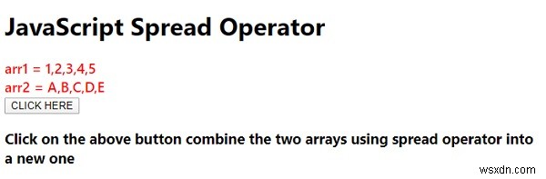 ตัวดำเนินการกระจาย JavaScript 