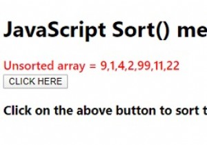 JavaScript Sort() method 
