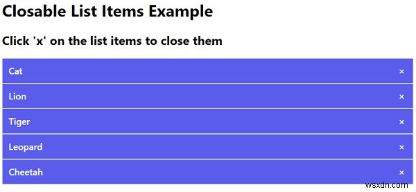 จะปิดรายการด้วย JavaScript ได้อย่างไร? 