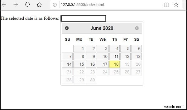 จะปิดการใช้งานวันที่ในอนาคตใน JavaScript Datepicker ได้อย่างไร 