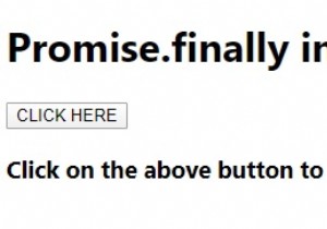 อธิบายการเรียกกลับ Promise.finally ใน JavaScript 